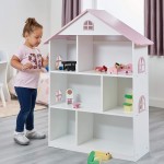 Biblioteca Casuta Etajera cu ferestre si mansarada DollHouse Bookcase MDF Liberty House Biblioteca Casuta Etajera cu ferestre si mansarada DollHouse Bookcase MDF Liberty House